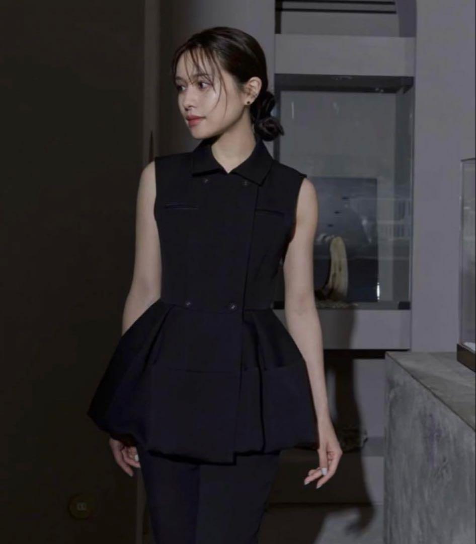 美品　laubeblanc Balloon peplum Tops ローブブラン