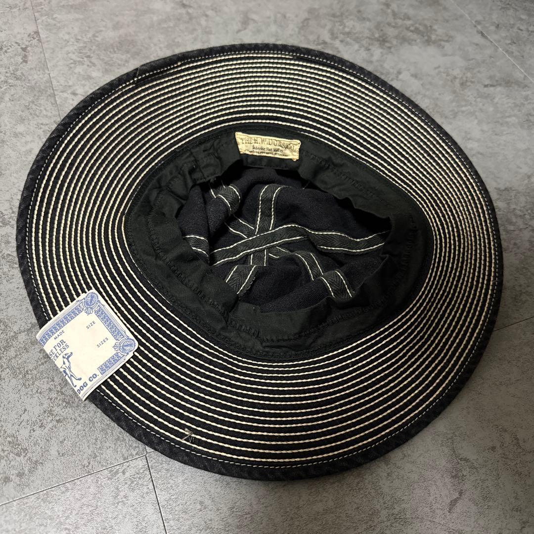 美品 THE H.W.DOG&CO DENIM FATIGUE HAT