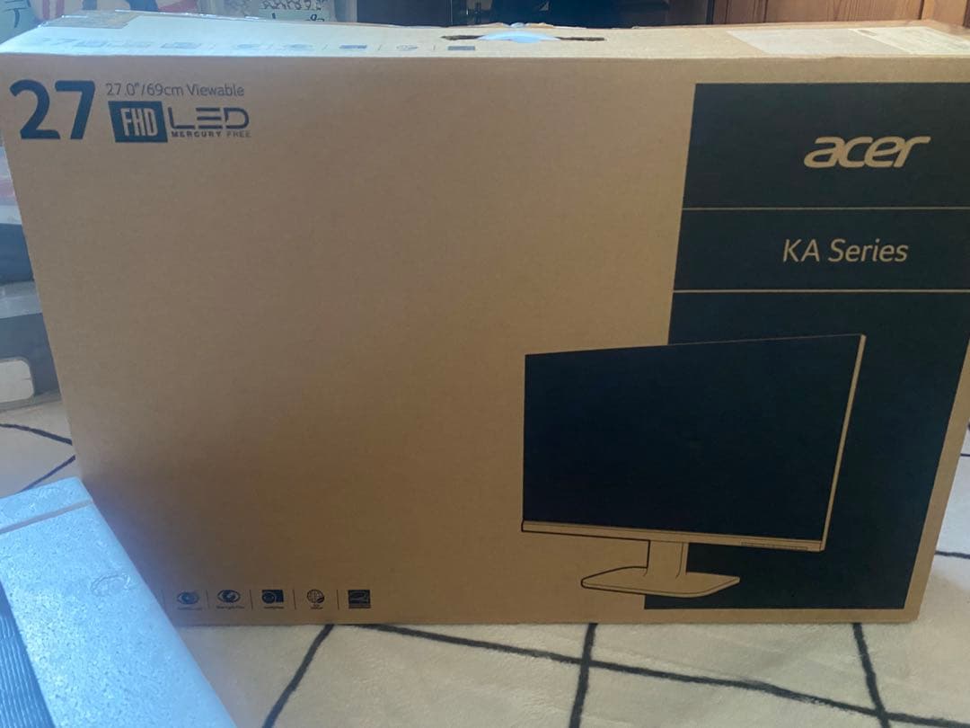 Acer KA270HAbmidx 27インチ ブラック　未使用
