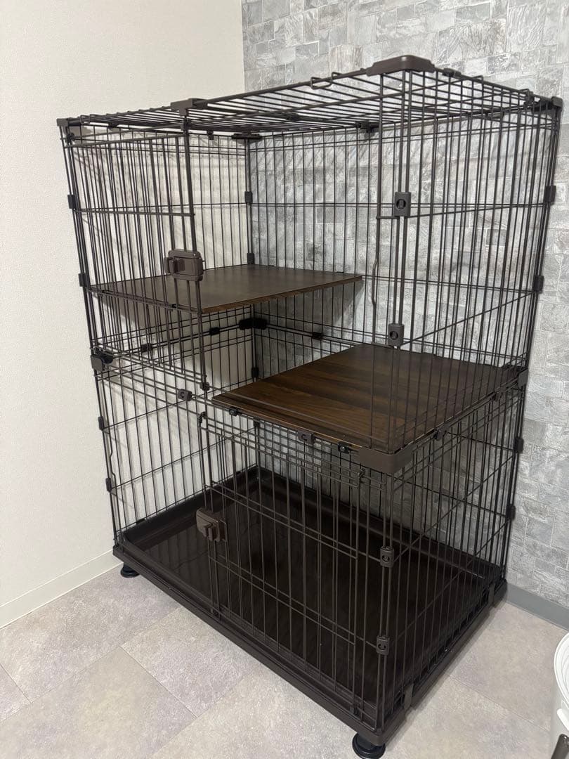 猫用キャットケージ 2段セット 幅93cm