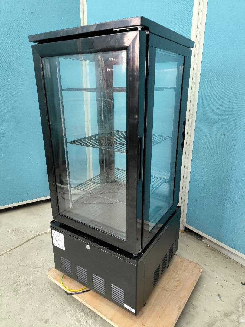 JCM 4面冷蔵ショーケース83L（両面扉）　RITS-83w