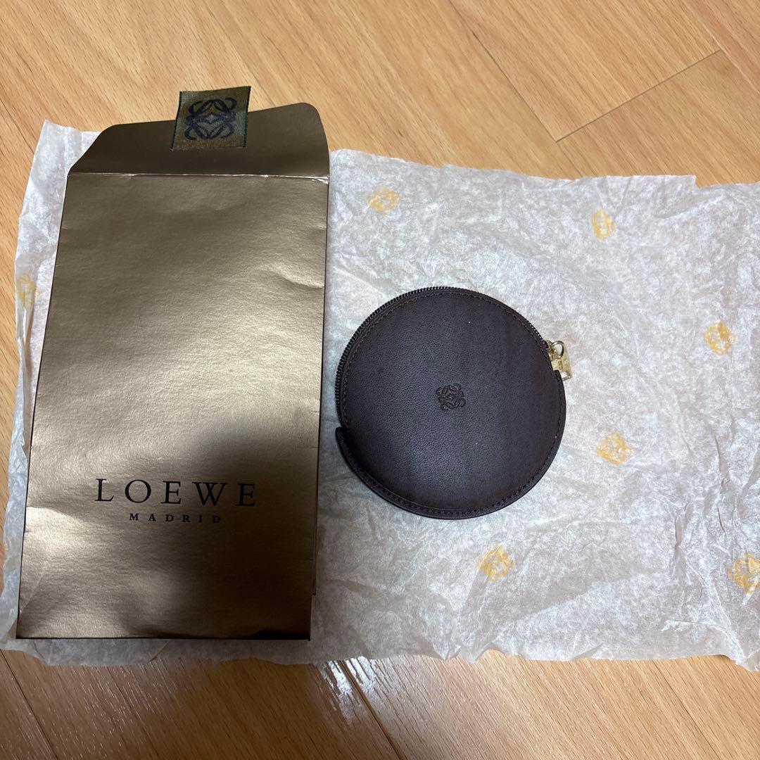 ロエベ　小銭入れ　こげちゃ色