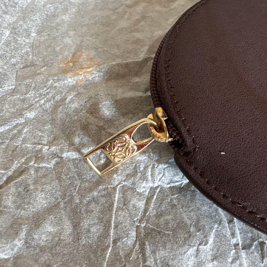 ロエベ　小銭入れ　こげちゃ色