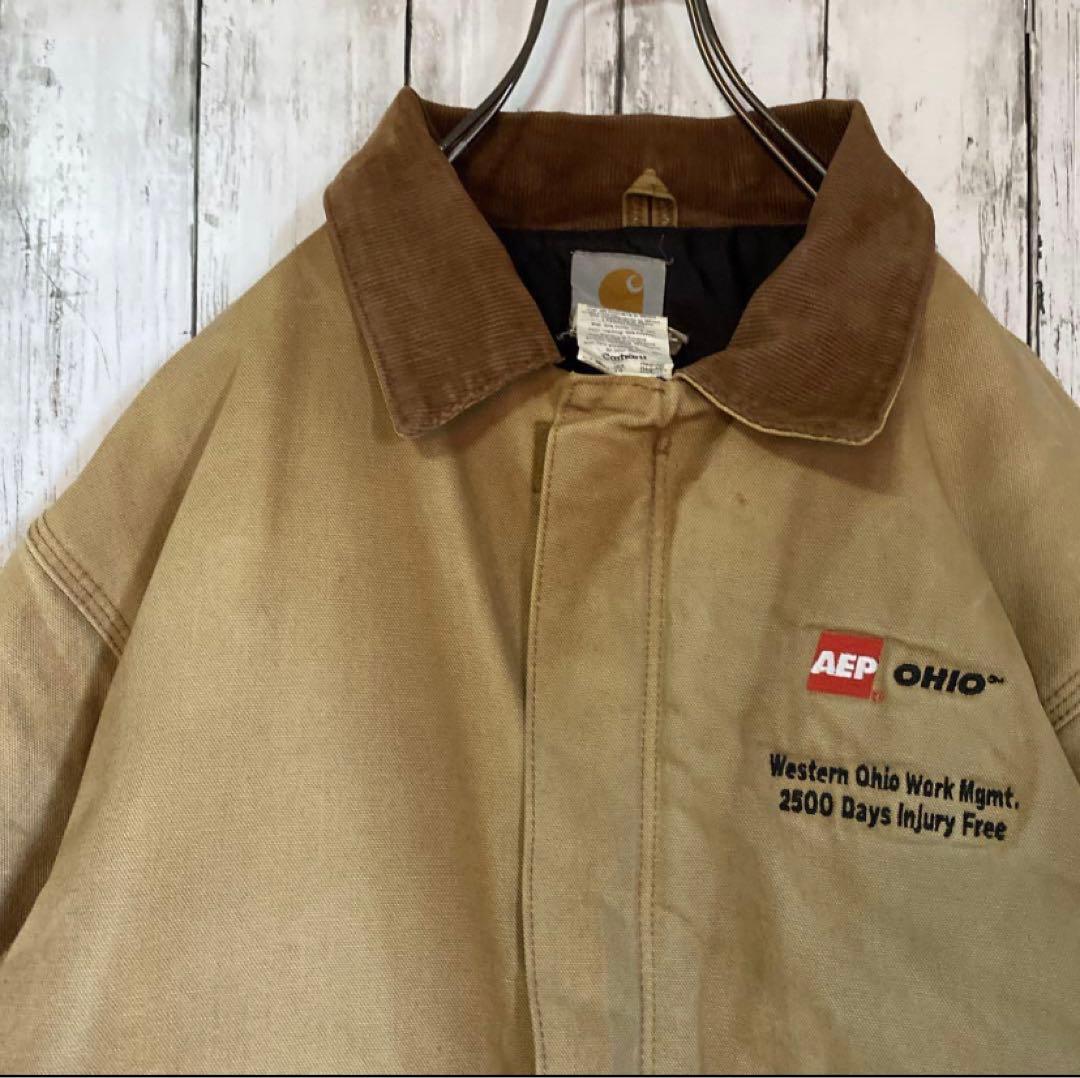 【海無し県】カーハート トラディショナルジャケット J02 ブラウン 44