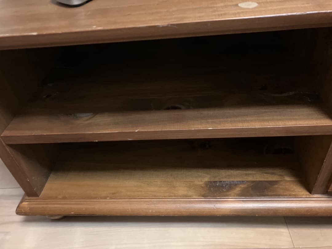 セール❣️ビーカンパニー　木製　テレビ台　テレビボード　アンティーク風　103㎝