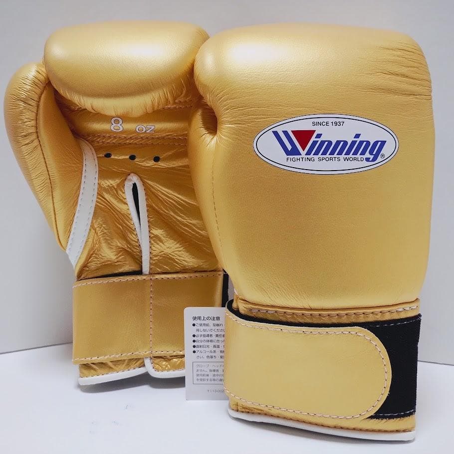 winning ウイニング ボクシンググローブ 8oz ゴールド 別注品
