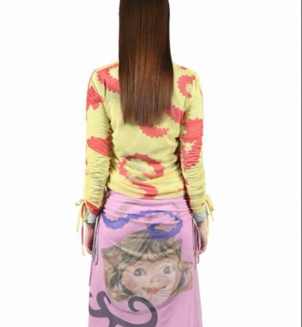 Chopova Lowena バラストメッシュトップ 25SS 長袖Tシャツ m