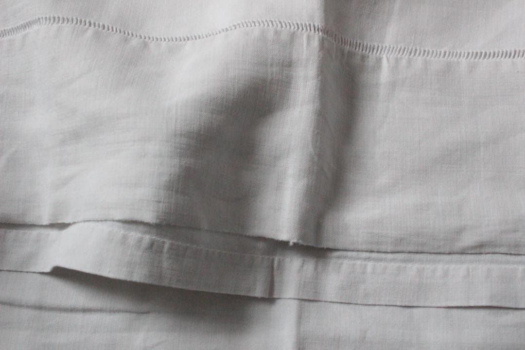 フランスアンティークイニシャルシーツ/モノグラムカバー/MONOGRAM“EL”