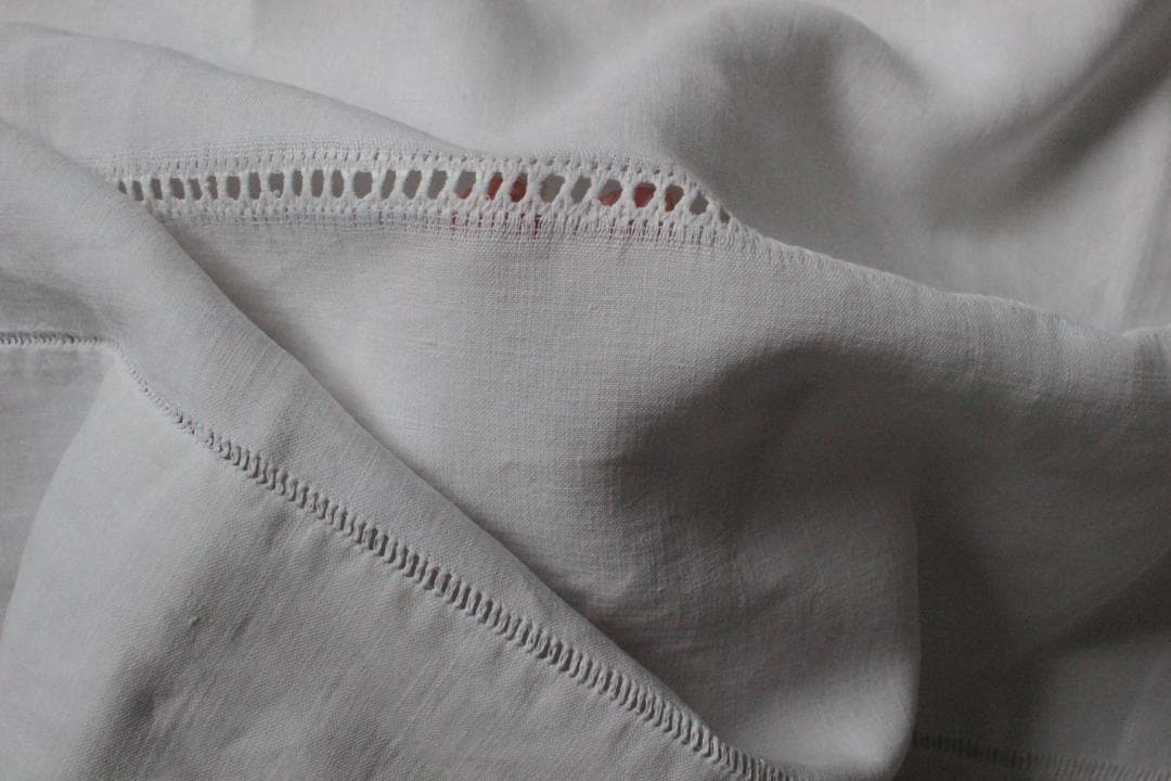 フランスアンティークイニシャルシーツ/モノグラムカバー/MONOGRAM“EL”