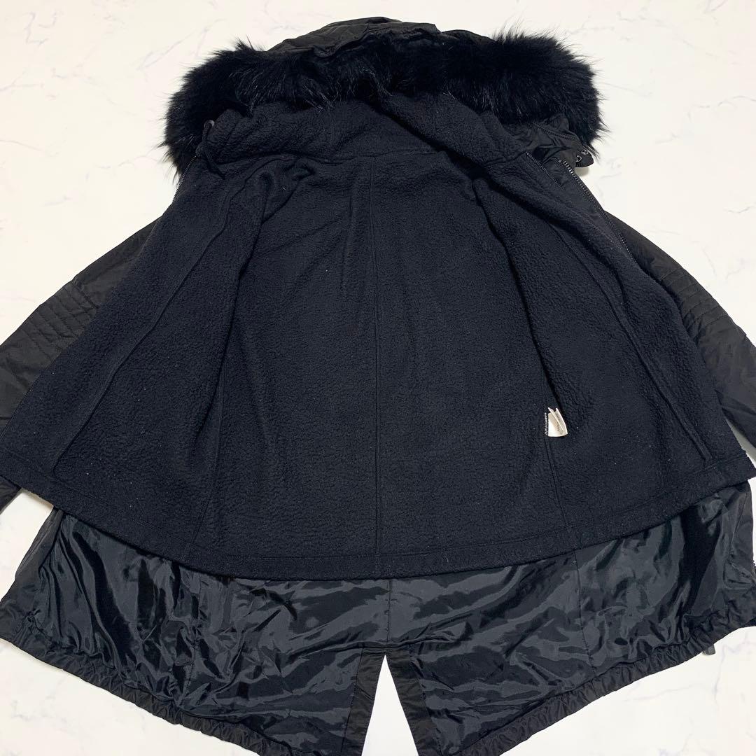 ブラックバレットバイニールバレット モッズコート ジャケット フリースインナー