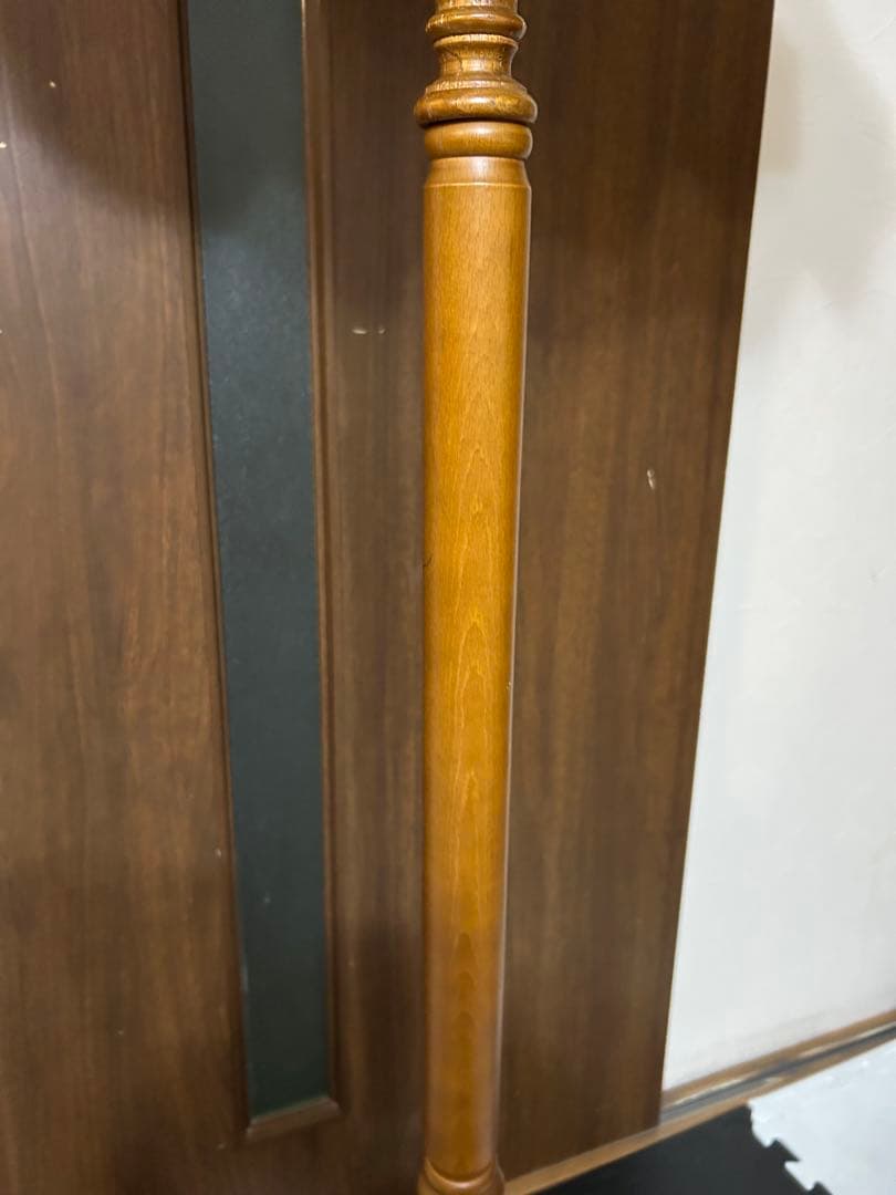 イギリス アンティーク 木製フロアランプ フロアライト　スタンドライト　シェード