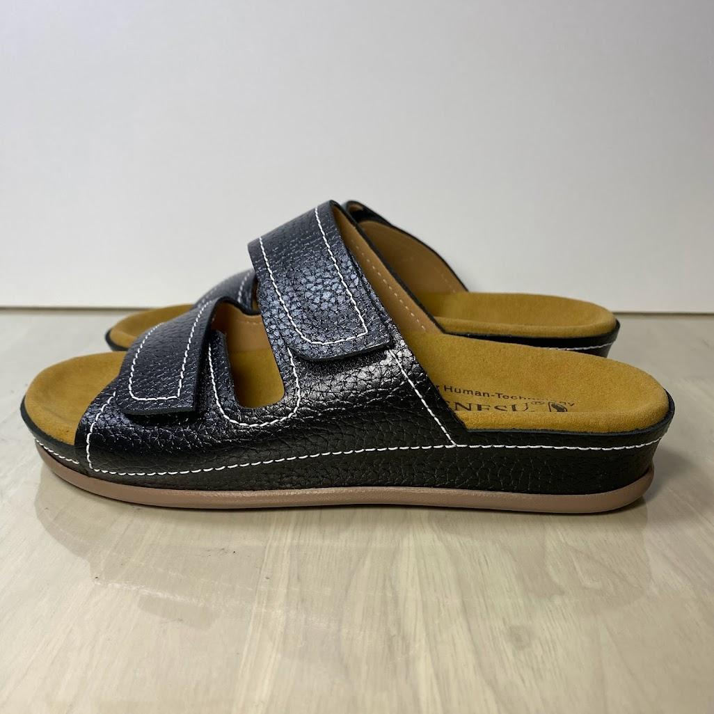 新品 27㎝ 009B ベネッシュ BENESU 外履きサンダル 黒 ベネシュ