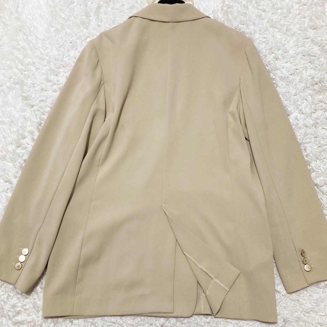 美品♡ リヴドロワ ツイルテーラードジャケット 金ボタン ダブル ベージュ F
