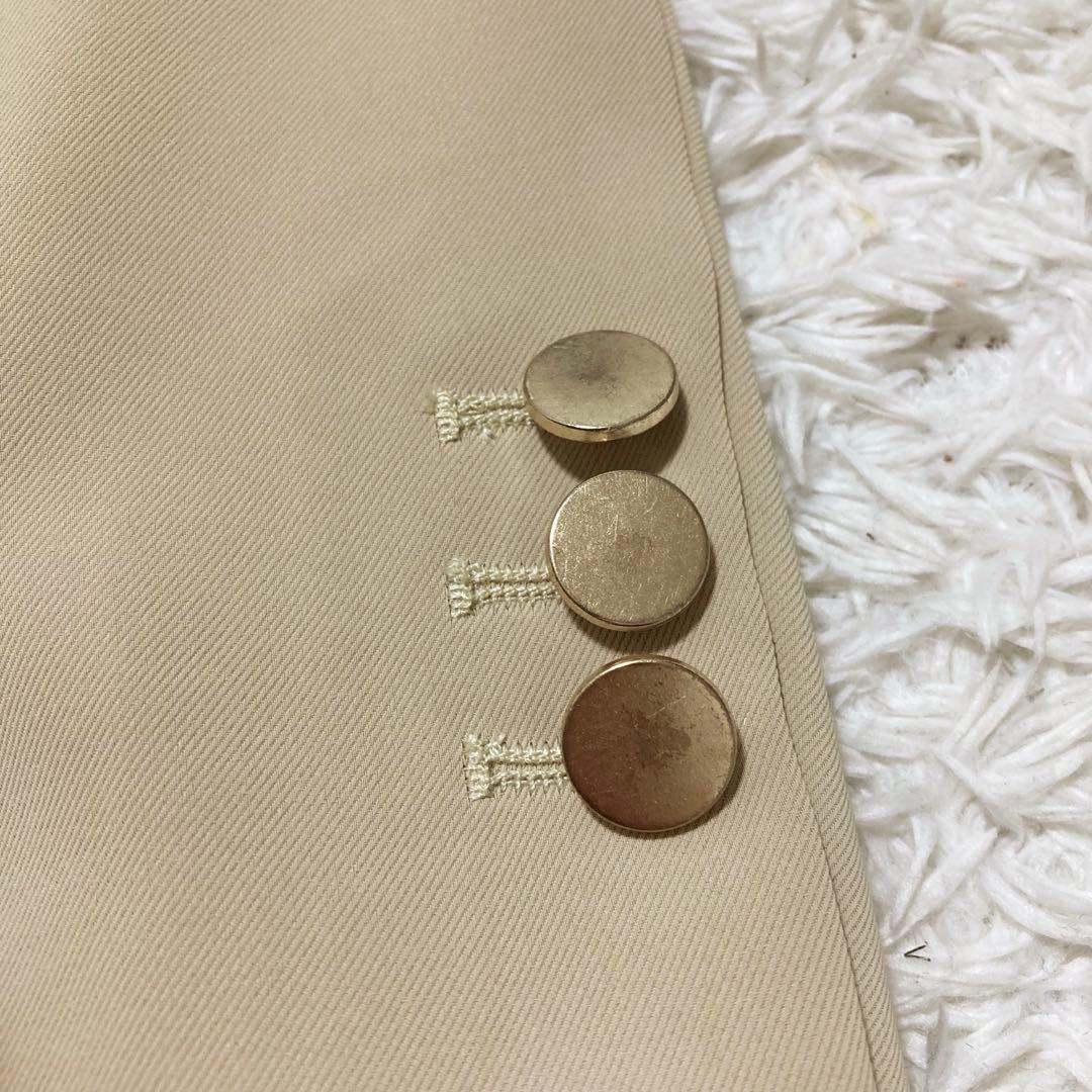 美品♡ リヴドロワ ツイルテーラードジャケット 金ボタン ダブル ベージュ F