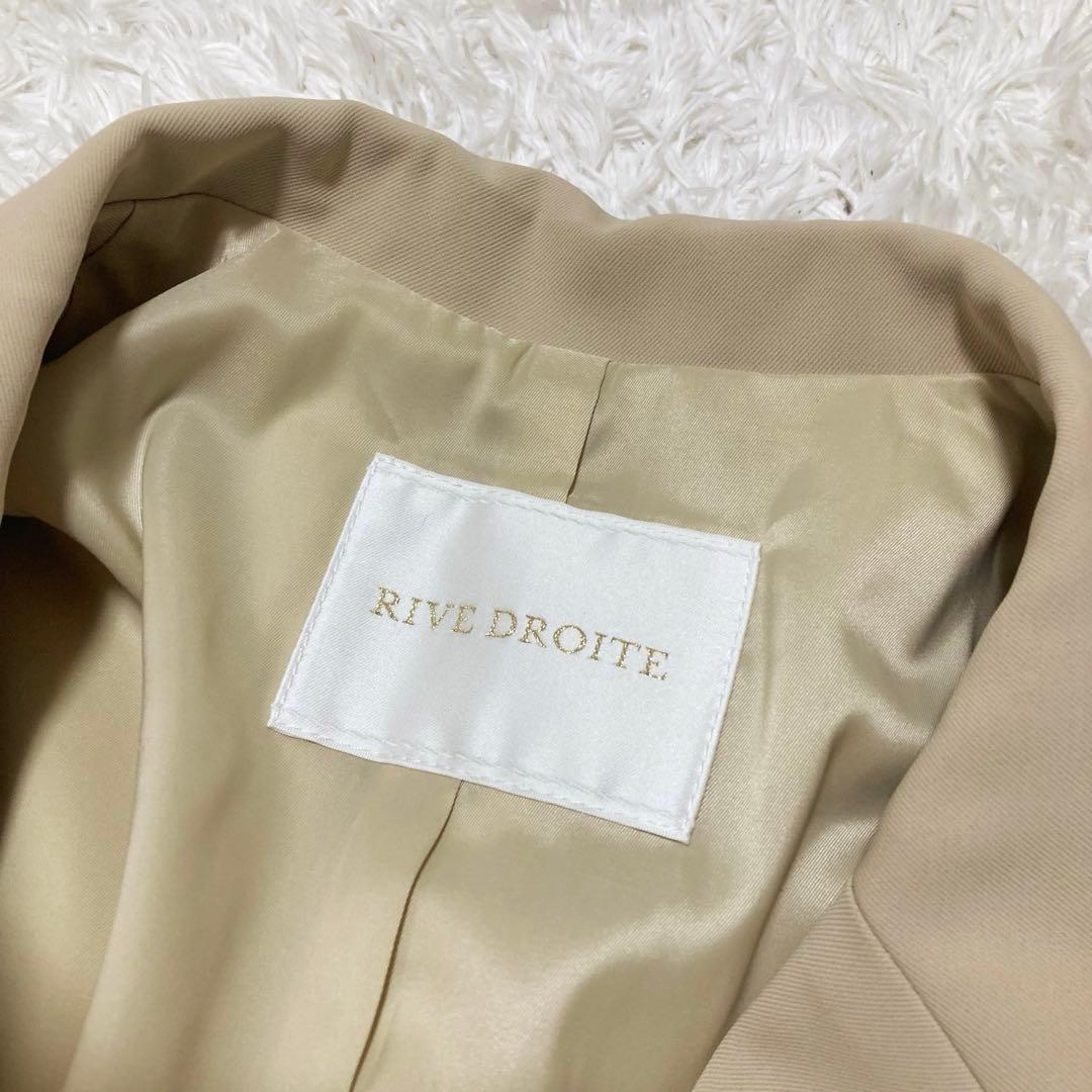 美品♡ リヴドロワ ツイルテーラードジャケット 金ボタン ダブル ベージュ F