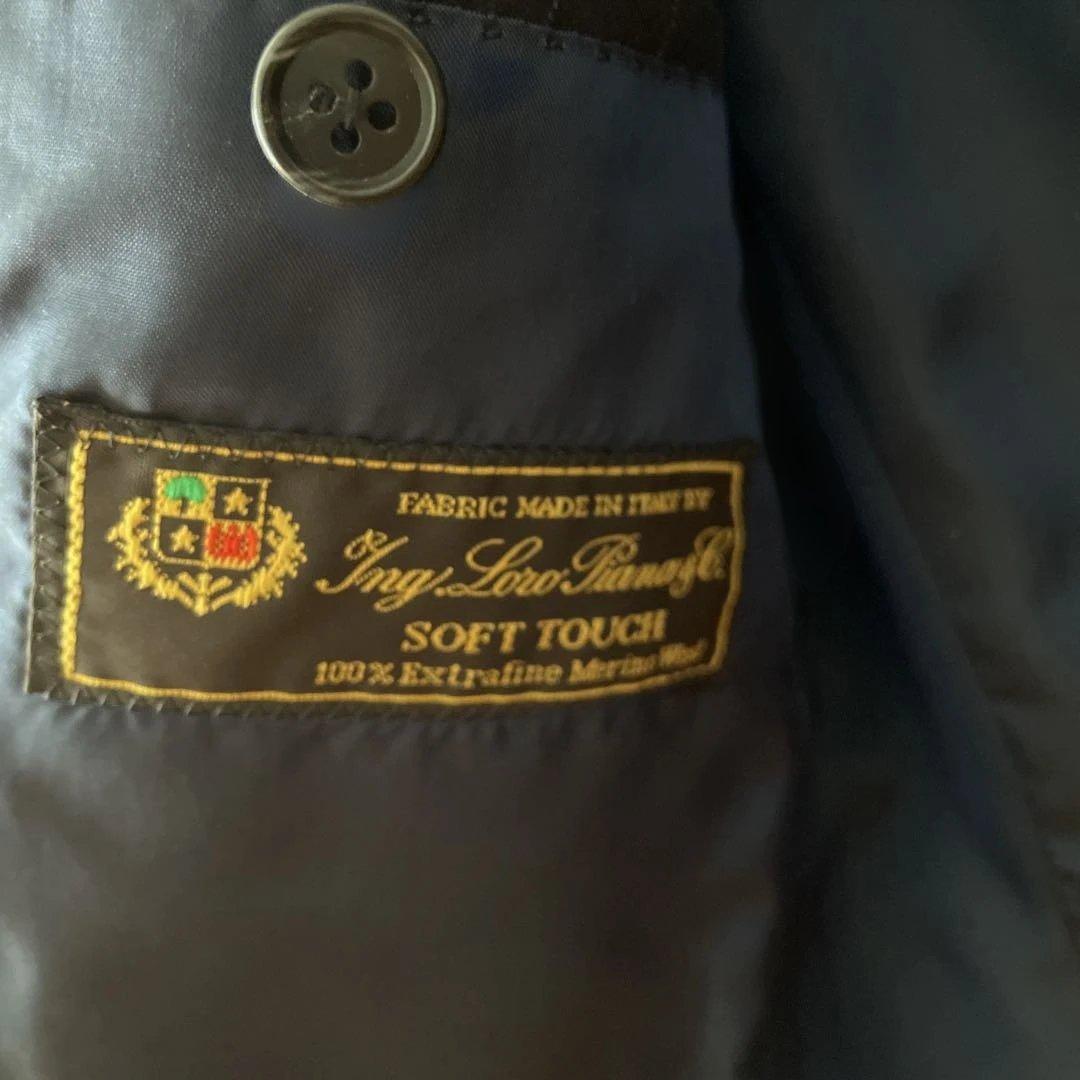 ユニバーサルランゲージ ロロピアーナ メンズスーツ ネイビー 44-8D