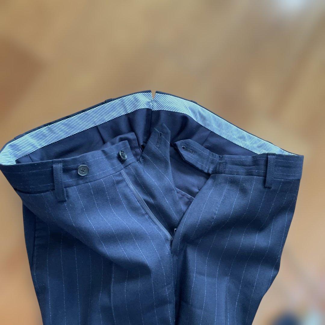 ユニバーサルランゲージ ロロピアーナ メンズスーツ ネイビー 44-8D