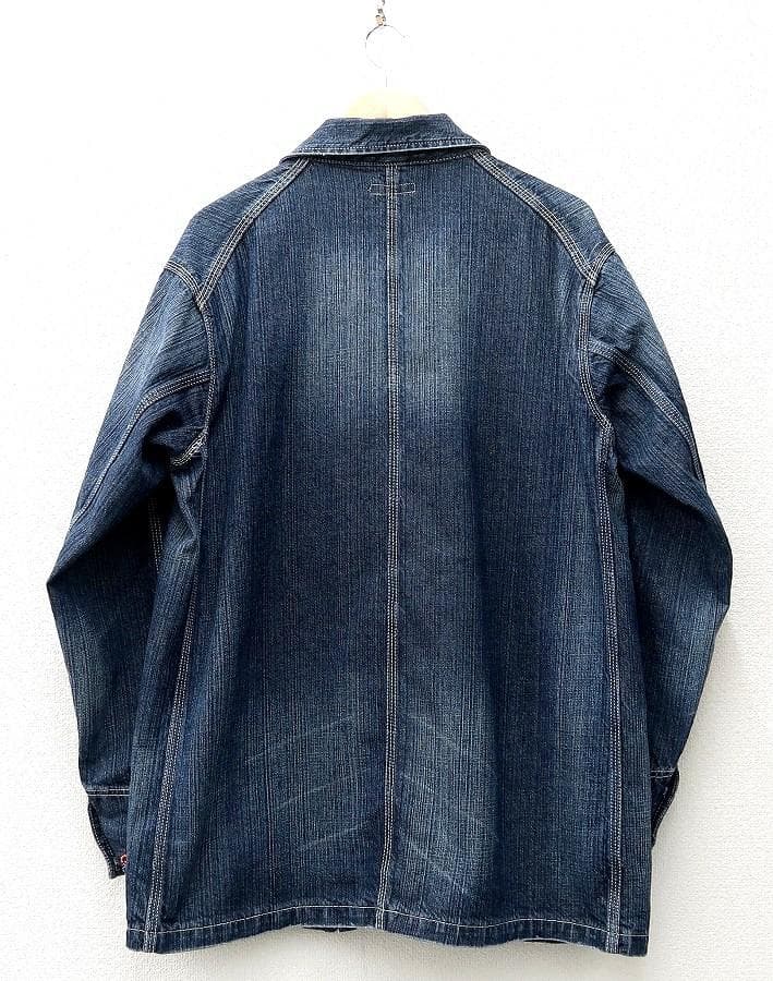 美品 L CUNE キューン デニム カバーオール USED加工