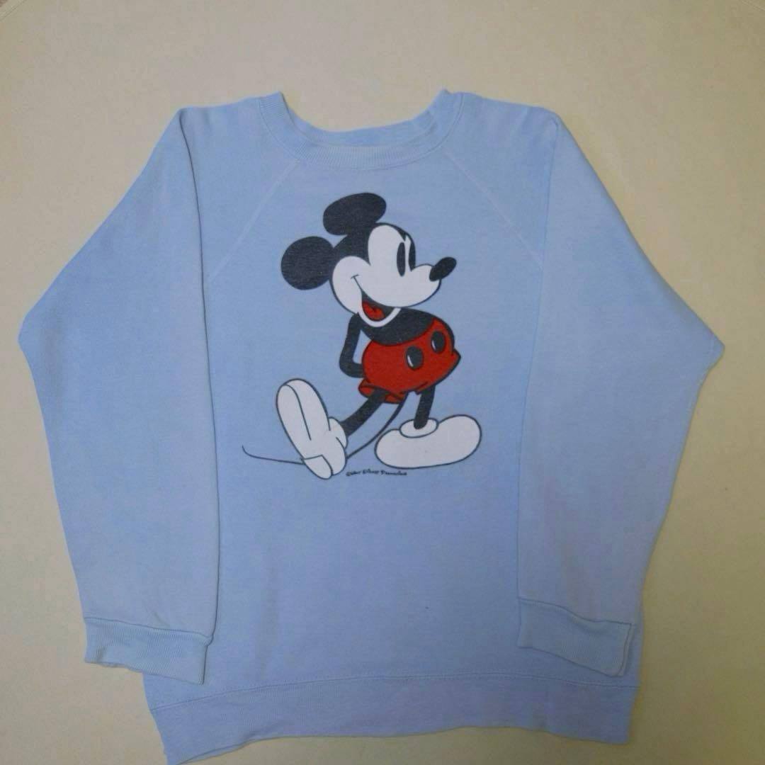 USA XL 70s-80s ディズニー ヴィンテージ ミッキー スウェット