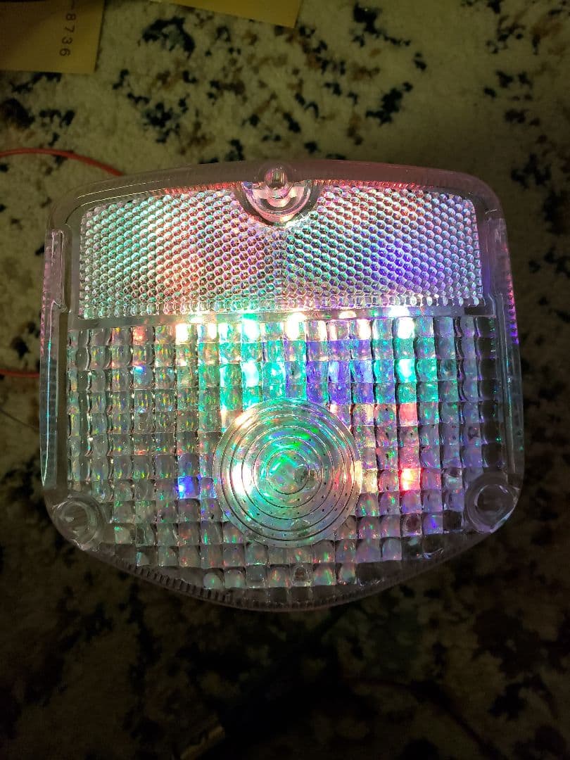 ホーク2　バブ　流れるような　led テールランプ　レインボー　CB400