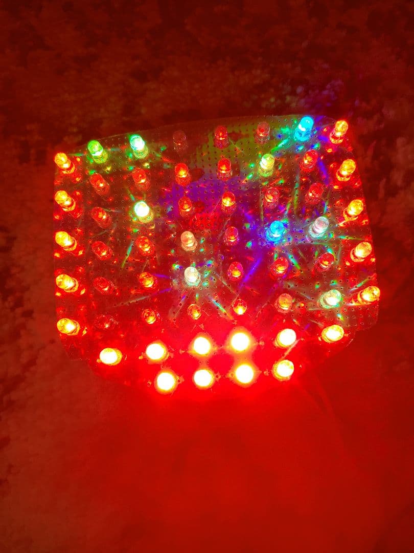 ホーク2　バブ　流れるような　led テールランプ　レインボー　CB400