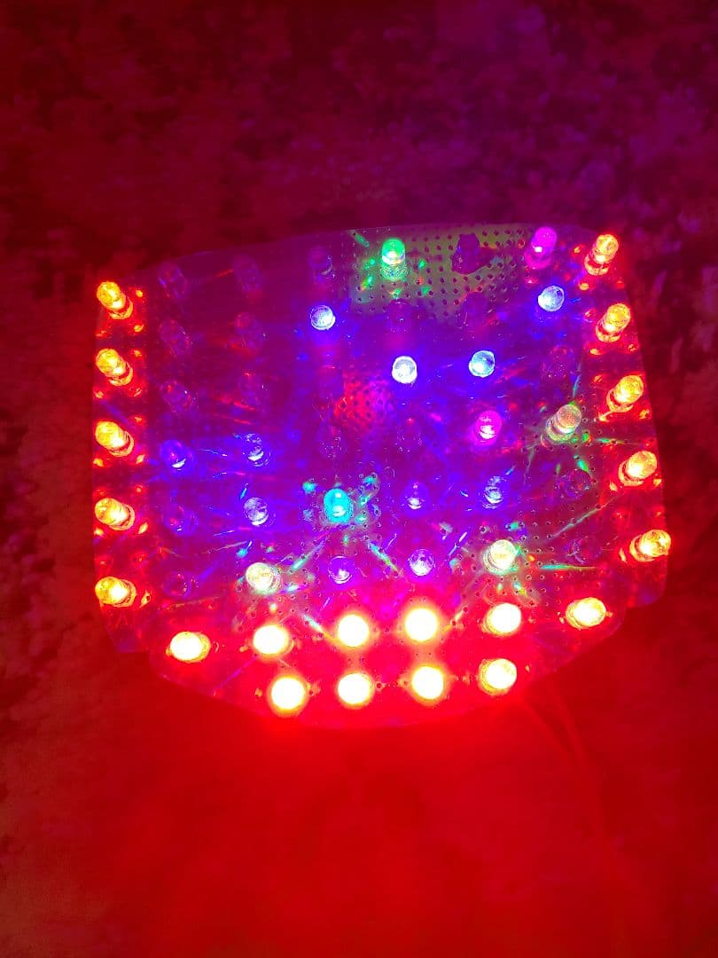 ホーク2　バブ　流れるような　led テールランプ　レインボー　CB400