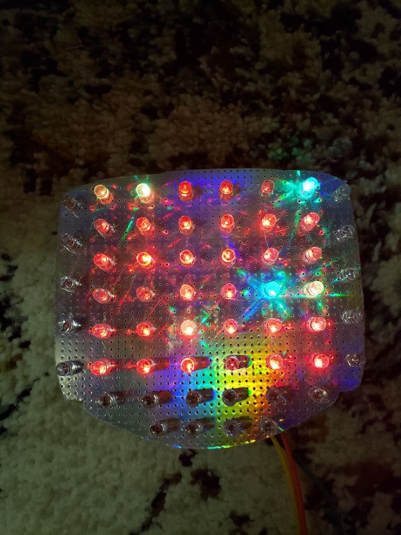 ホーク2　バブ　流れるような　led テールランプ　レインボー　CB400