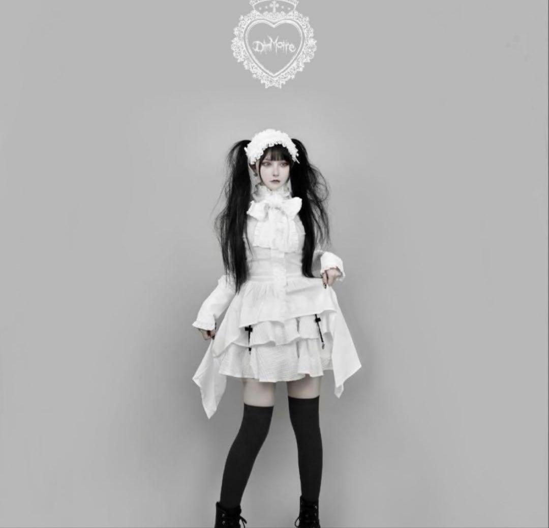 ディムモアール DimMoire イルへムリボンブラウス ふんわりフリルスカート