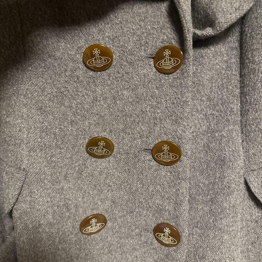 RED LABEL グレー ダブルブレスト ピーコート