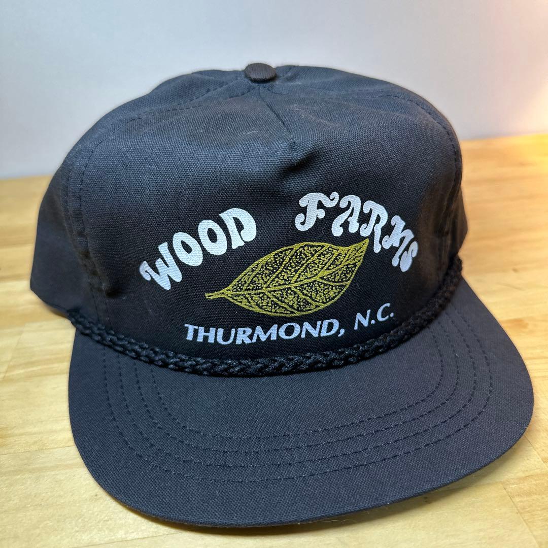 希少 USA製 80s 90sデッドストック ロープ キャップ 企業ロゴ