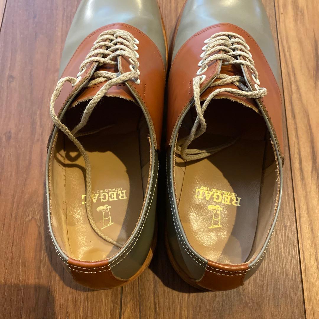 【REGAL リーガル】サドルシューズ 26,5 革靴 美品 オックスフォード