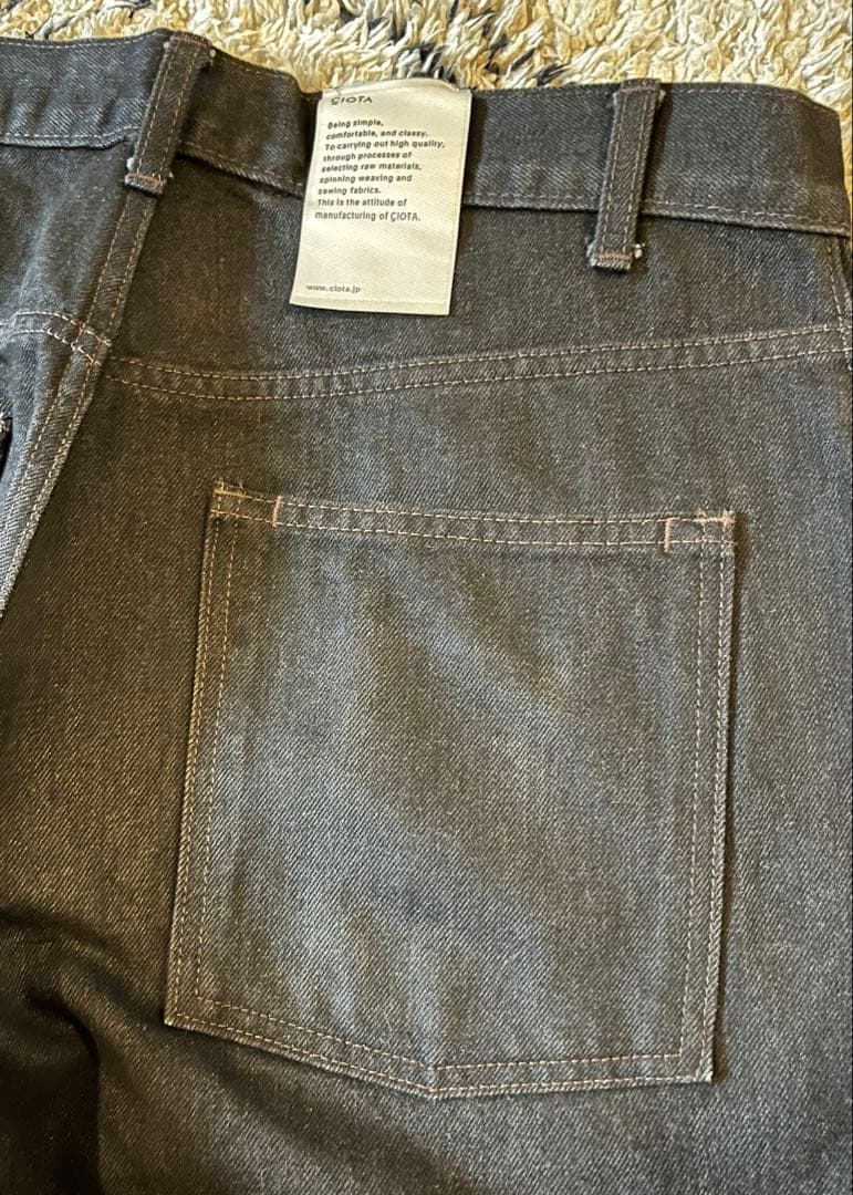 CIOTA シオタ スビンコットン 13.5oz バギーデニム
