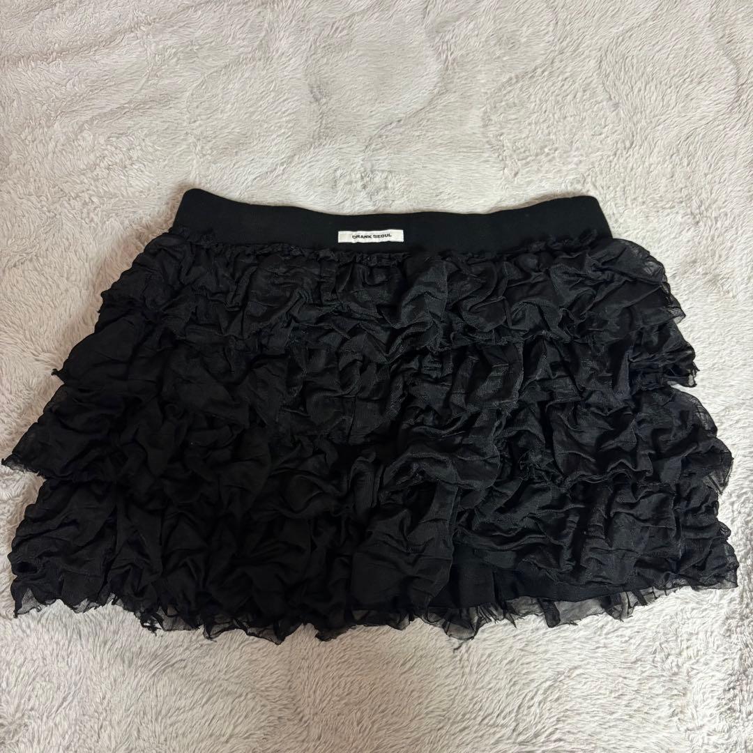 CRANK ミニスカート black