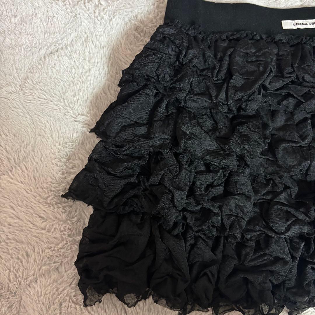 CRANK ミニスカート black
