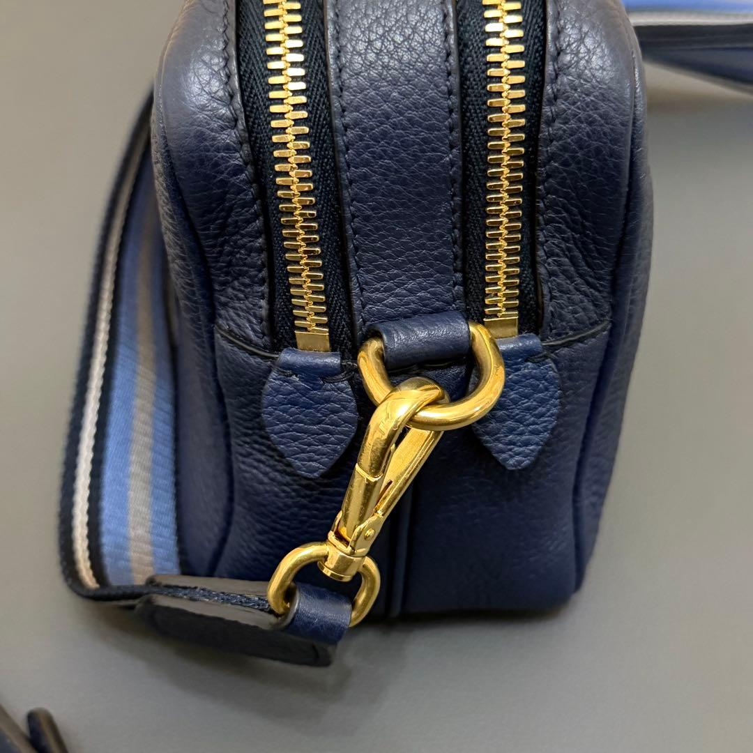 ★PRADA★ プラダ カメラバッグショ ルダーバッグ ヴィッテロ ネイビー