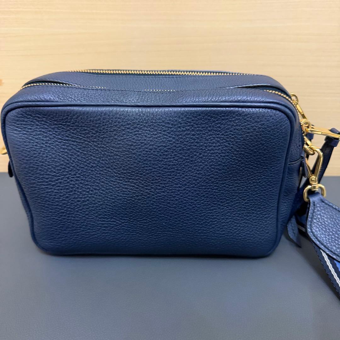 ★PRADA★ プラダ カメラバッグショ ルダーバッグ ヴィッテロ ネイビー
