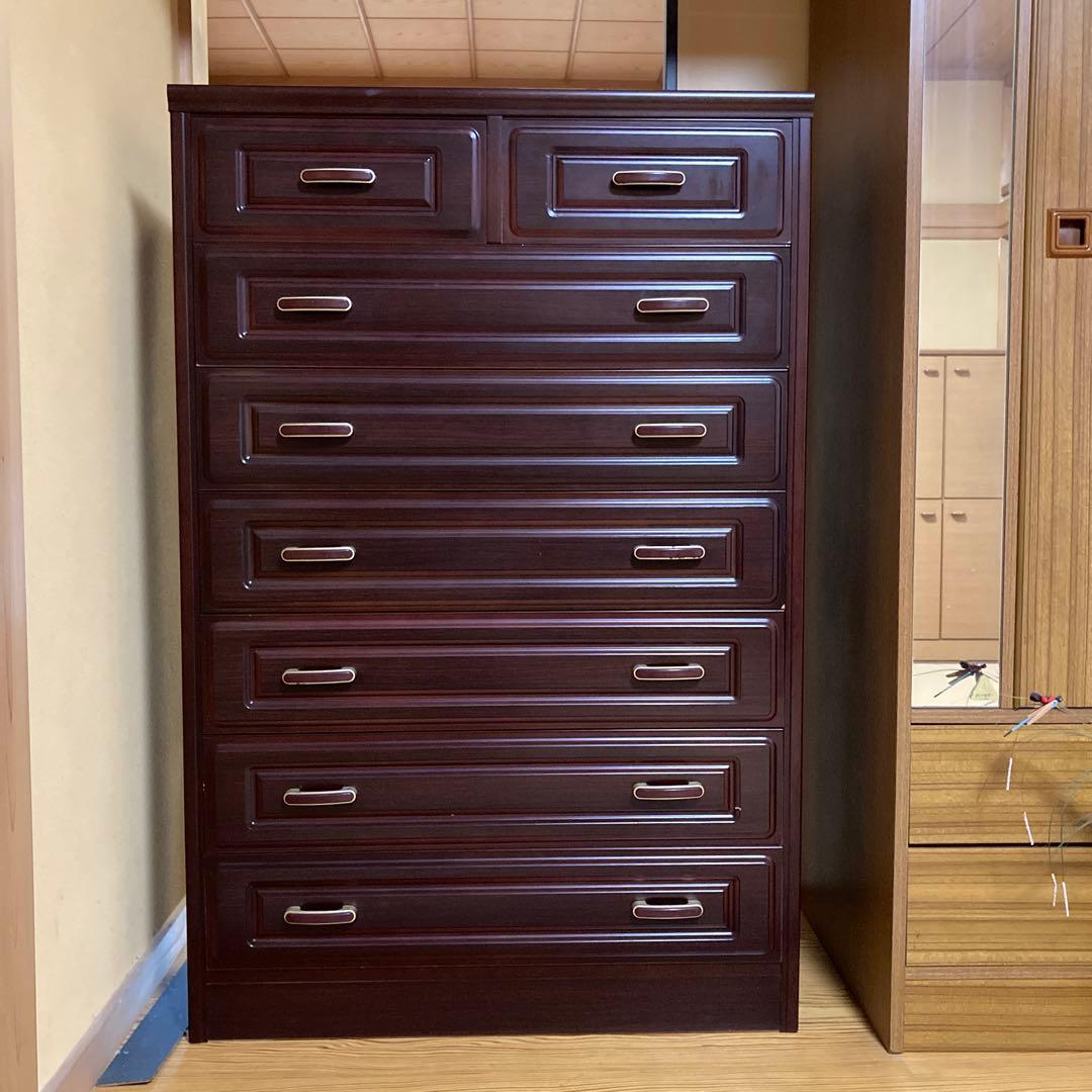 木製整理ダンス（チェスト）7段