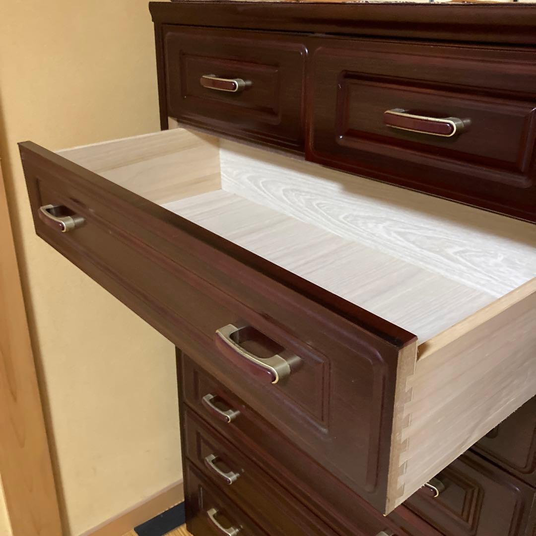 木製整理ダンス（チェスト）7段