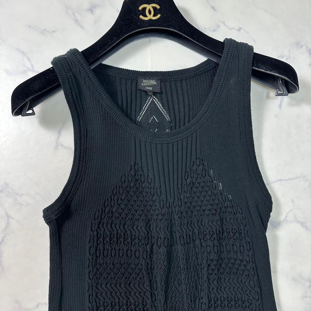 ジャンポールゴルチエ ノースリーブチュニック 綿100％ 日本製