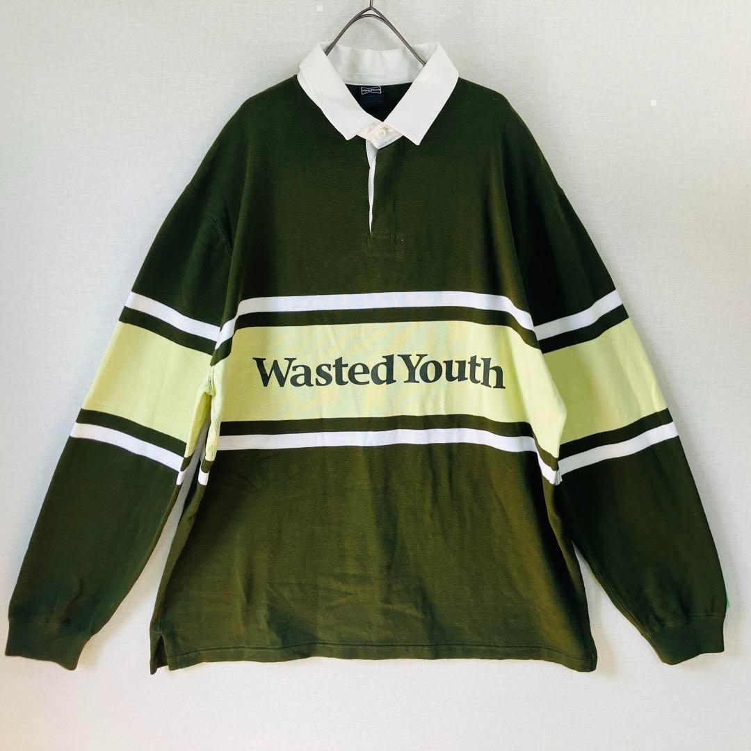 【激レア】ウェイステッド ユース ラガーシャツ サイズXL　 グリーン