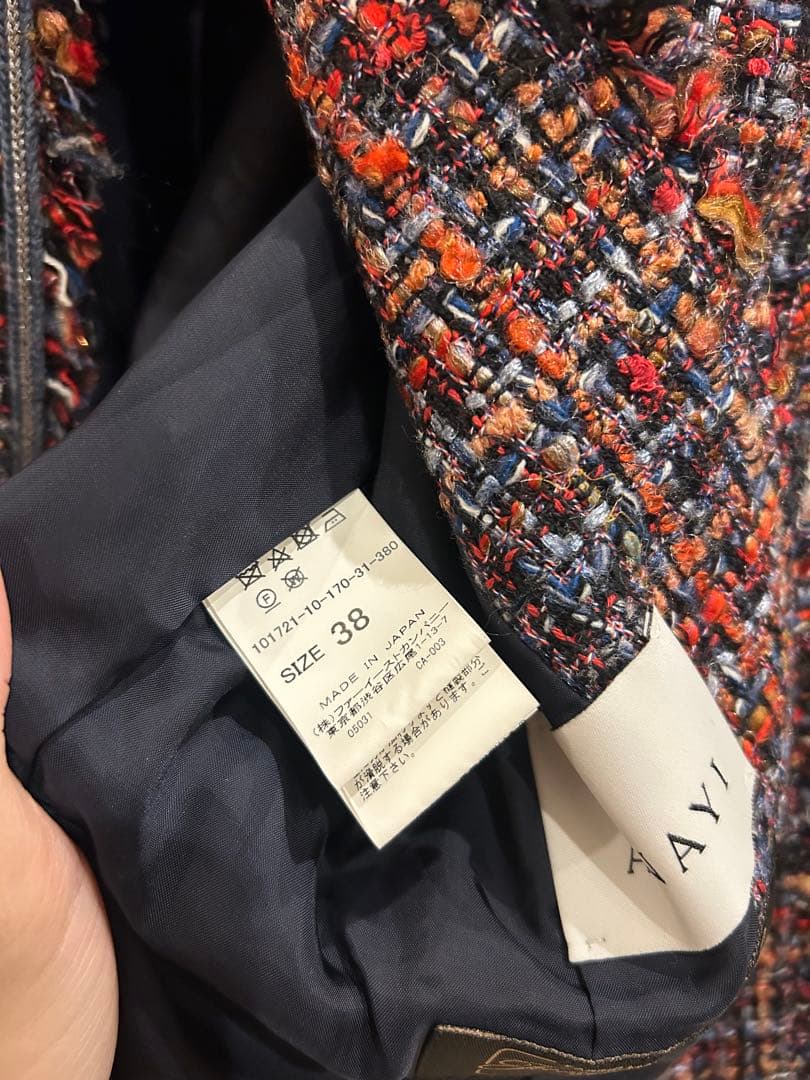 ANAYI ツイードジャケット　38