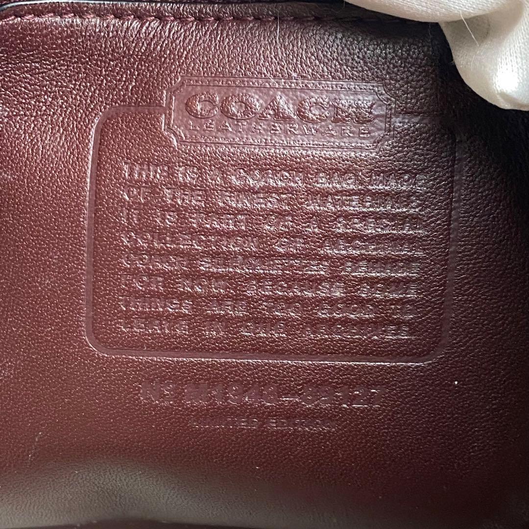 極美品 コーチ ランブラー ショルダーバッグ 2way ゴールド金具