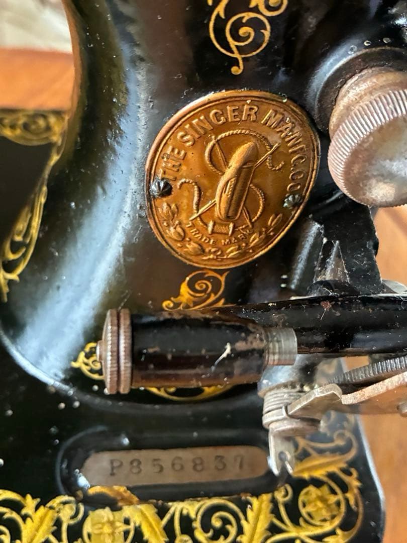フランス　アンティーク　シンガー　Singer ミシン　1800年代　美品　レア