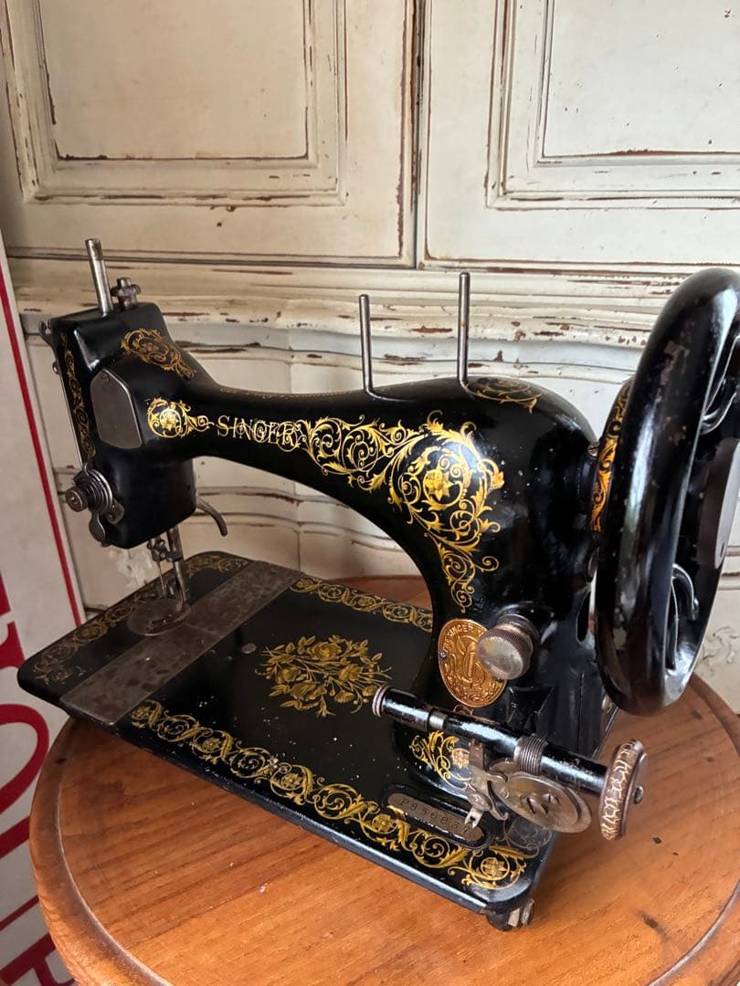 フランス　アンティーク　シンガー　Singer ミシン　1800年代　美品　レア