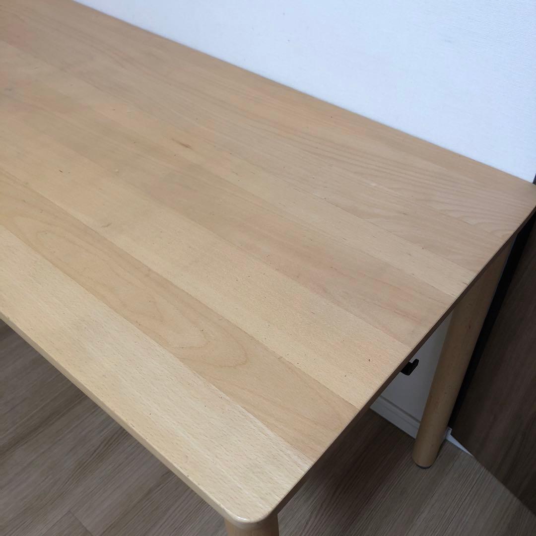 大幅値下げ　都内引き取り　無印良品　ブナ材デスク　幅１２０ｃｍ