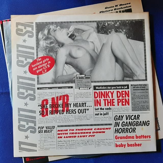 【LP】GN'R Lies｜Guns N' Roses 国内盤・帯・ライナー付