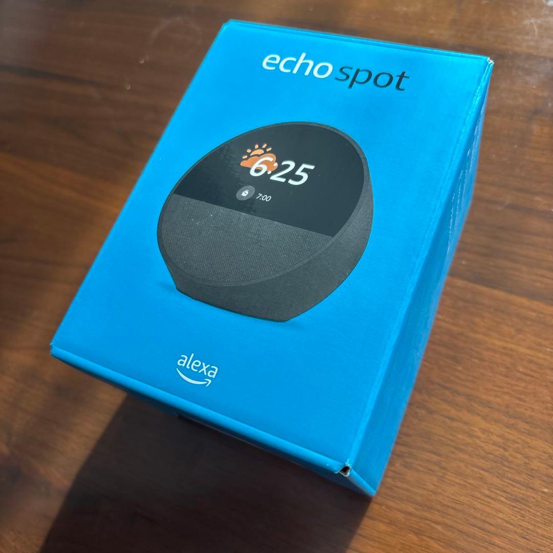 【新品未開封】Amazon Echo Spot ブラック　保護フィルム付き