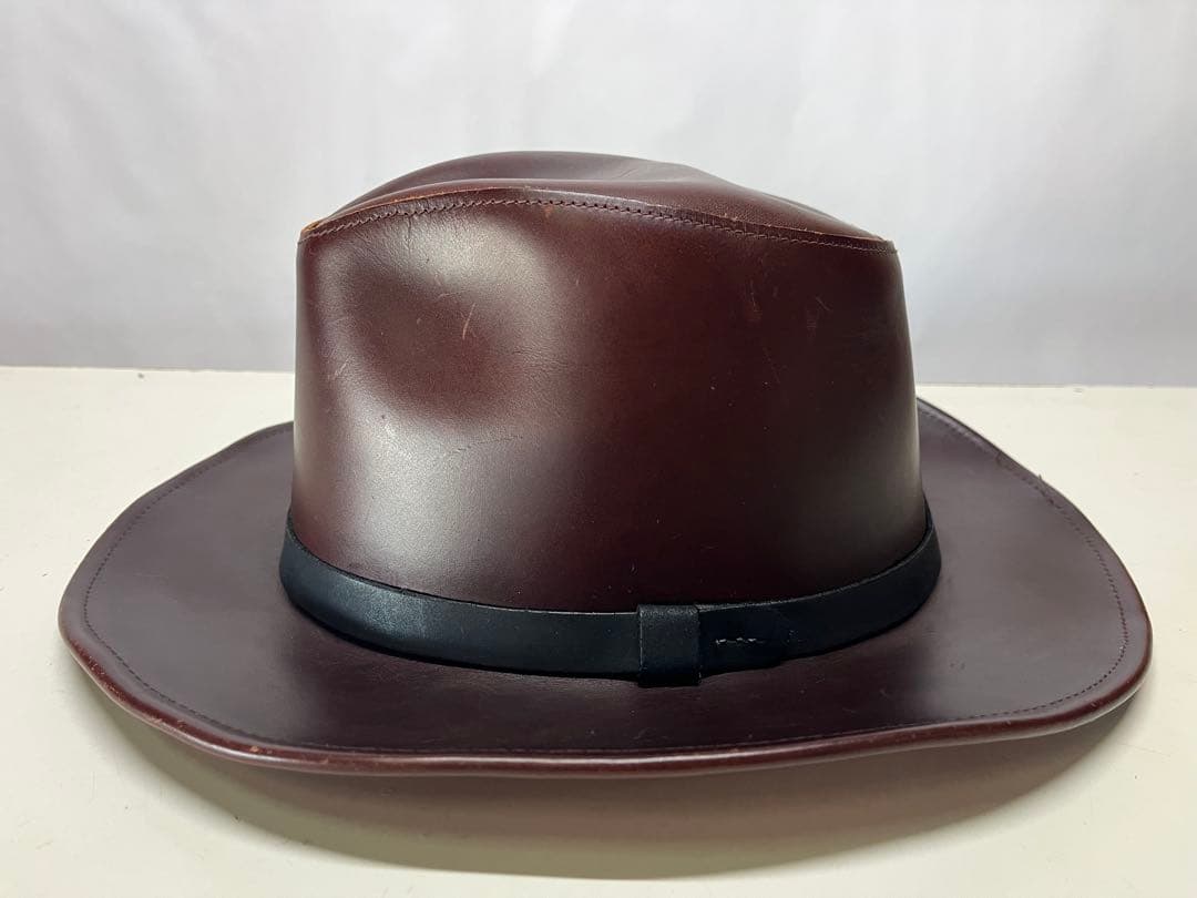 良好 HENSCHEL HAT CO ヘンシェル レザーハット ウエスタン 帽子