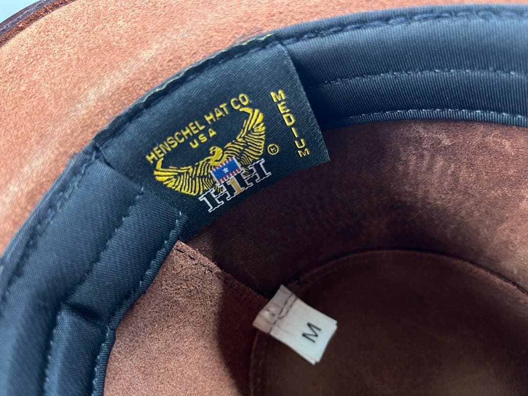 良好 HENSCHEL HAT CO ヘンシェル レザーハット ウエスタン 帽子