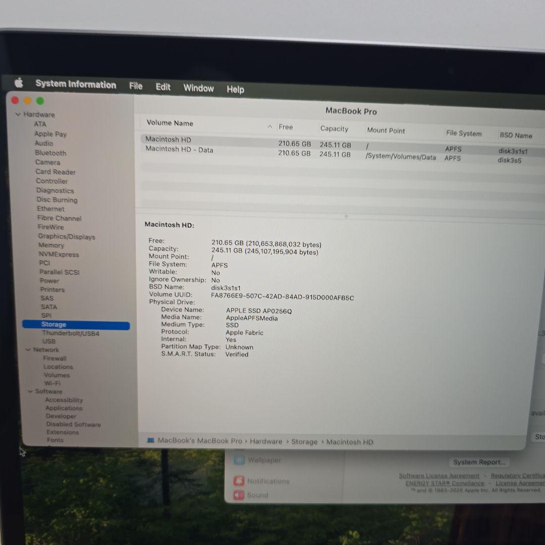 MacBook Pro 13インチ M1 8GB 256GB SSD 美品